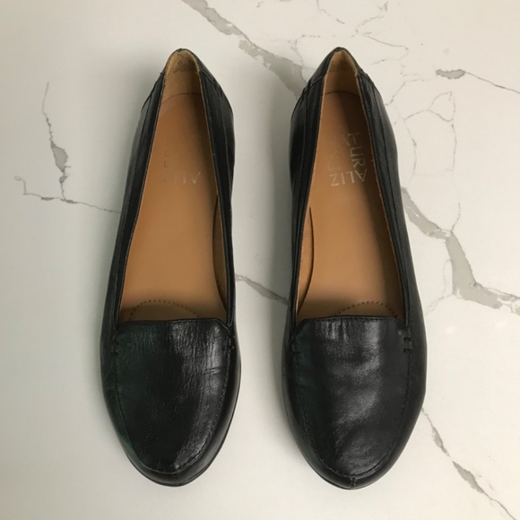 Naturalizer Black Leather Loafer Flats Shoes US 6.5 - Picture 3 of 8